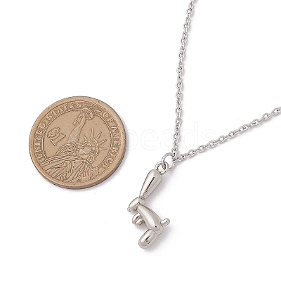 304 Stainless Steel Pendant Necklaces for Women Men NJEW-JN05414-03-1
