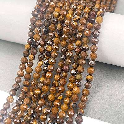 Natural Tiger Eye Beads Strands G-M399-03C-1