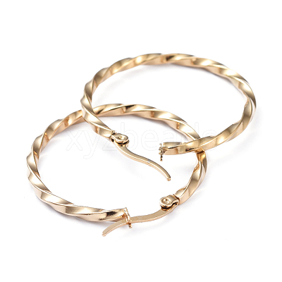 201 Stainless Steel Hoop Earrings EJEW-I245-07A-1