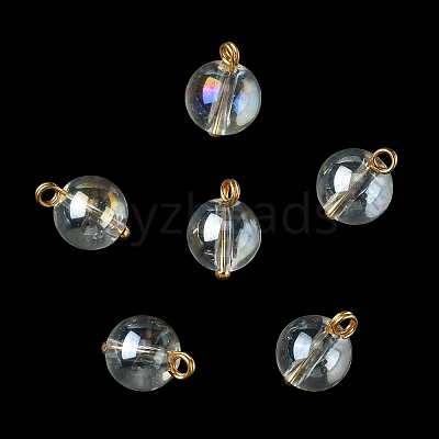 Alloy Glass Pendants GLAA-P080-03G-09-1