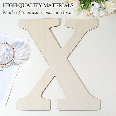 Letter Unfinished MDF Sheets WOOD-WH20012-008X-1