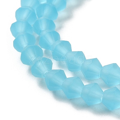 Imitate Austrian Crystal Frosted Glass Beads Strands EGLA-A039-T4mm-MD20-1