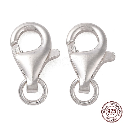 925 Sterling Silver Lobster Claw Clasps STER-K167-074D-S-1