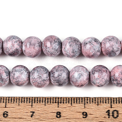 Baking Paint Glass Beads Strands DGLA-N016-8mm-03-1