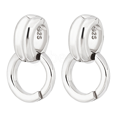 2Pcs 925 Sterling Silver Pendant Bails STER-PH0002-34-1