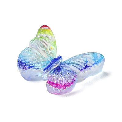 Spray Painted Resin Decoden Cabochons RESI-C045-07A-1