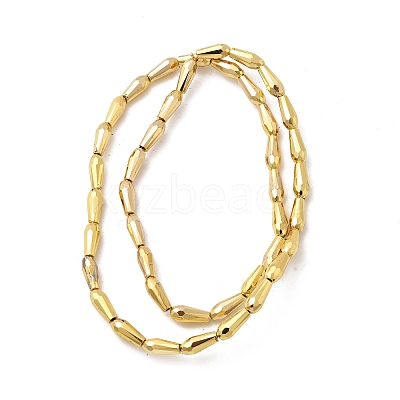 Electroplate Glass Beads Strands EGLA-F166-09-1