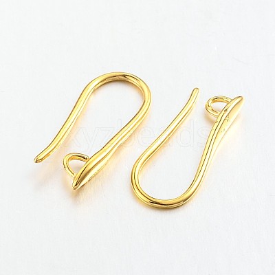 Brass Earring Hooks for Earring Designs X-KK-M142-02G-RS-1