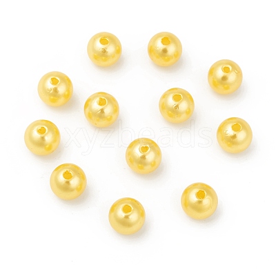 Imitation Pearl Acrylic Beads PL611-6-1