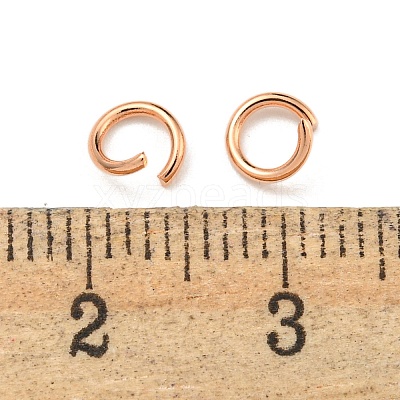 304 Stainless Steel Open Jump Rings STAS-O107-06RG-A-1