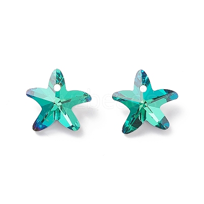 Electroplate Glass Charms X-GLAA-H101-B-04-1