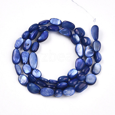 Natural White Shell Beads Strands SHEL-N036-21B-1