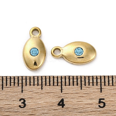 Real 14K Gold Plated 304 Stainless Steel Charms STAS-R005-09G-01-1