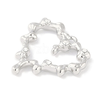 Rack Plating Alloy Crystal Rhinestone Pendants PALLOY-F018-16P-02-1