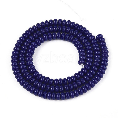 Opaque Spray Painted Glass Beads GLAA-ZX008-4mm-18P-1