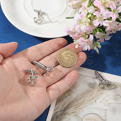 4 Pairs Alloy Cufflinks FIND-CA0011-40P-1