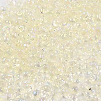6/0 Inside Colours Fringe Glass Seed Beads SEED-A034-03I-1