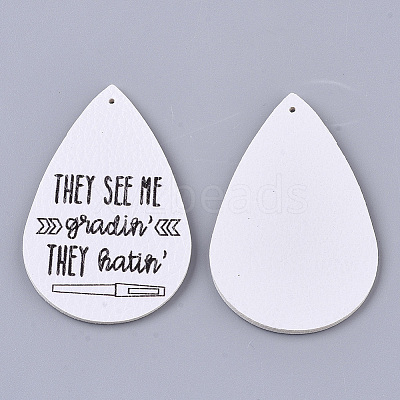 PU Leather Big Pendants LS-X-FIND-R072-10-B07-1