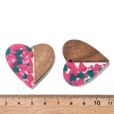 Resin and Walnut Pendants FIND-R051-09-1