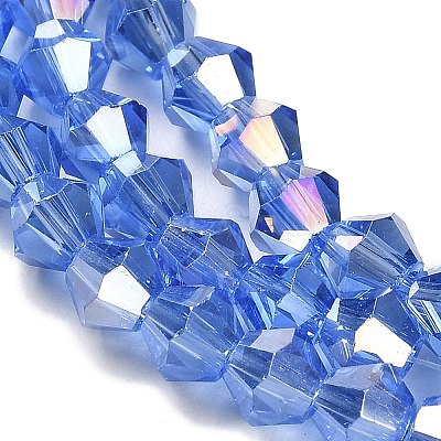 Transparent Electroplate Glass Beads Strands LS-GLAA-F029-2mm-A07-1