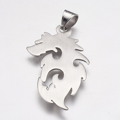 Tarnish Resistant 304 Stainless Steel Big Pendants STAS-P225-061P-1