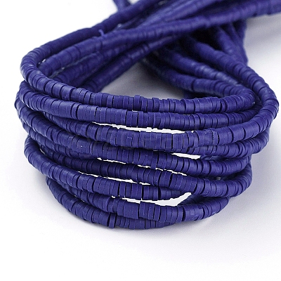 Handmade Polymer Clay Beads CLAY-R067-4.0mm-09-1