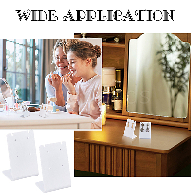 10Pcs Acrylic Earring Stands Displays EDIS-PH0001-16-1