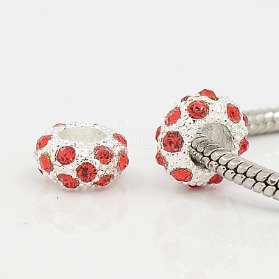 Alloy Rhinestone European Beads CPDL-H999-1