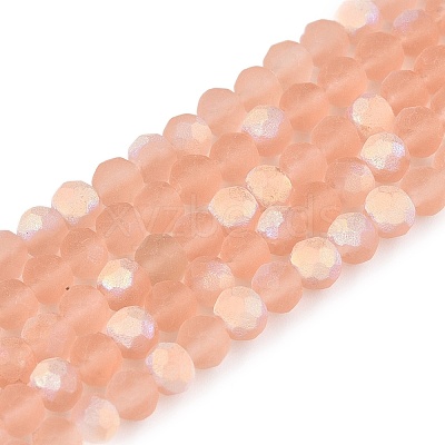 Transparent Glass Beads Strands EGLA-A044-T4mm-MB21-1