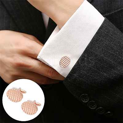 2 Pairs Brass Cufflinks for Men FIND-WR0011-06-1