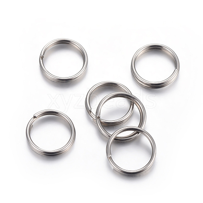 Tarnish Resistant 304 Stainless Steel Split Rings STAS-P223-22P-09-1