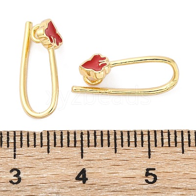 Brass Earring Hooks KK-A240-06G-1