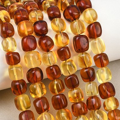 Two Tone Natural Amber Beads Strands G-K426-A03-06-1
