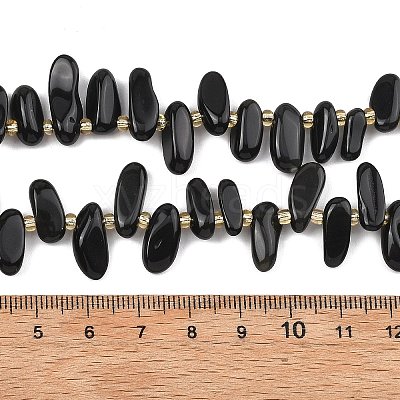 Natural Black Obsidian Beads Strands G-F821-C02-01-1