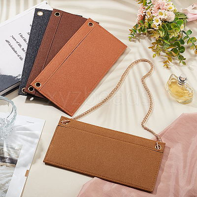 4Pcs 4 Colors Felt Purse Organizer Insert AJEW-WR0001-51-1