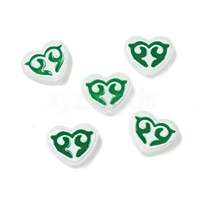 Dyed & Heated Baking Paint Glass Beads LAMP-D004-02C-1