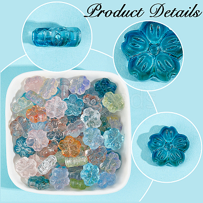 100Pcs Transparent Normal Glass Beads GLAA-SP0001-16-1