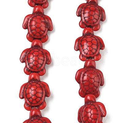 Dyed Synthetic Turquoise Beads Strands G-M152-02-B-1