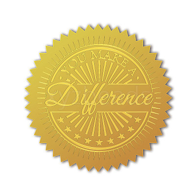 Self Adhesive Gold Foil Embossed Stickers DIY-WH0211-373-1