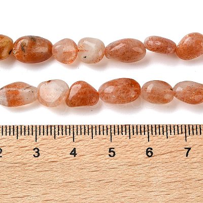 Natural Sunstone Beads Strands G-L608-A04-02-1