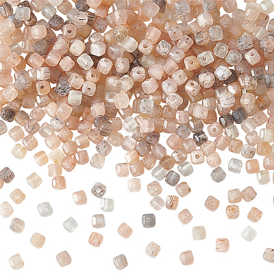2 Strands Natural Multi-Moonstone Beads Strands G-PH0003-34-1