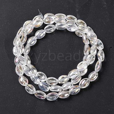 Electroplate Glass Beads Strands EGLA-B005-01A-AB01-1