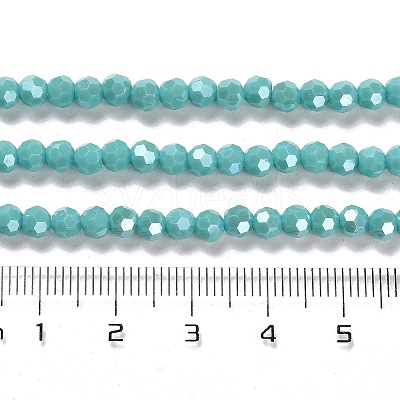 Electroplate Opaque Glass Beads Strands LS-EGLA-A035-P4mm-A12-1