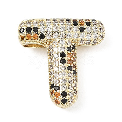 Brass Micro Pave Cubic Zirconia Pendants KK-Z108-02G-T-1