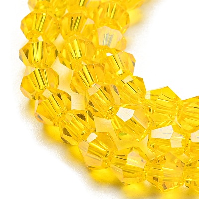 Transparent Electroplate Glass Beads Strands LS-EGLA-A039-T3mm-A22-1