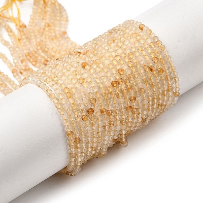 Natural Citrine Beads Strands G-I289-02-1