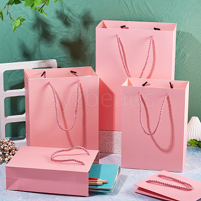 10Pcs 5 Sizes Kraft Paper Gift Shopping Bags Set ABAG-TA0002-23B-1