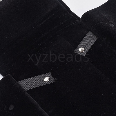 Foldable Velvet Jewelry Travel Roll Bag TP-L005-04-1