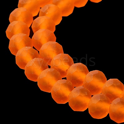 Transparent Glass Beads Strands X-EGLA-A034-T6mm-MD25-1