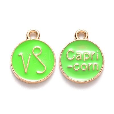 Alloy Enamel Pendants ENAM-S124-01B-06E-1